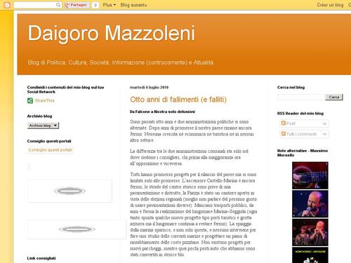 Daigoro Mazzoleni - blog ufficiale