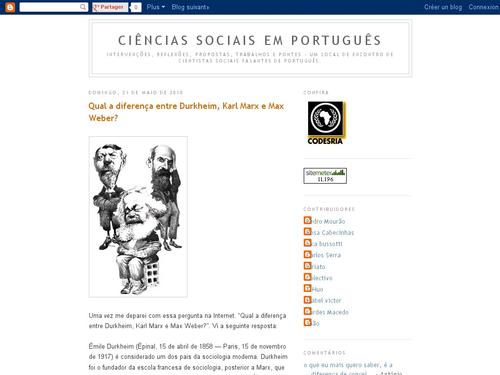 Ciências Sociais em português