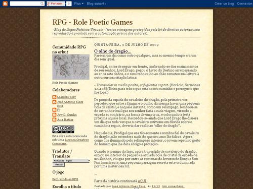 RPG - Role Poetic Games